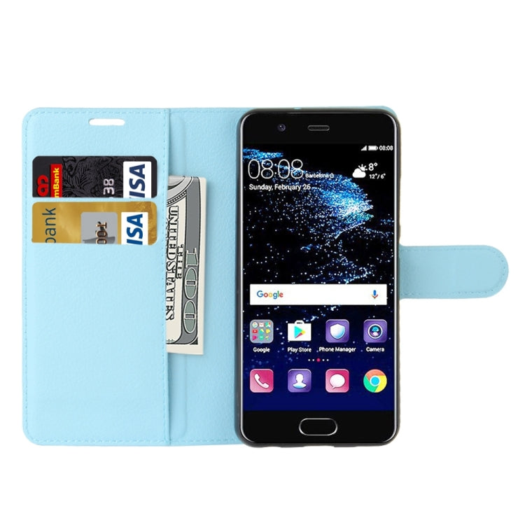 For Huawei P10 Litchi Texture Horizontal Flip Leather Case with Magnetic Buckle & Holder & Card Slots & Wallet