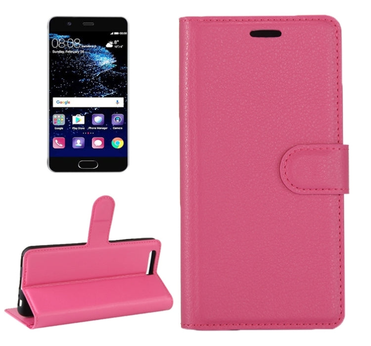 For Huawei P10 Litchi Texture Horizontal Flip Leather Case with Magnetic Buckle & Holder & Card Slots & Wallet