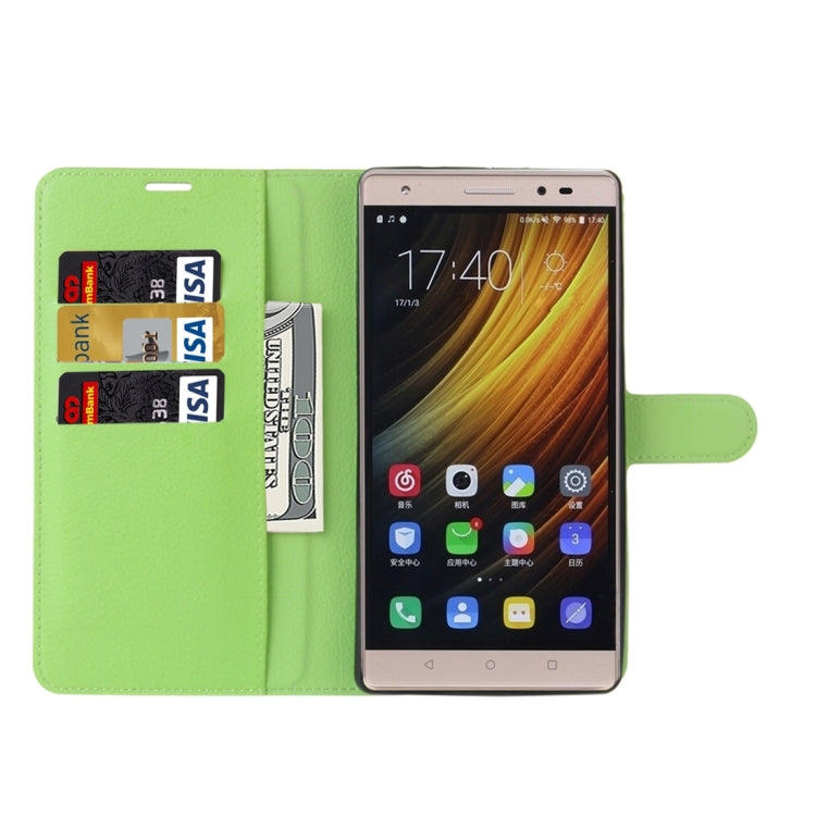 For Lenovo Phab 2 Plus Litchi Texture Horizontal Flip Leather Case with Magnetic Buckle & Holder & Card Slots & Wallet