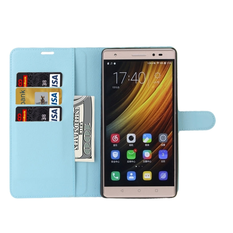 For Lenovo Phab 2 Plus Litchi Texture Horizontal Flip Leather Case with Magnetic Buckle & Holder & Card Slots & Wallet