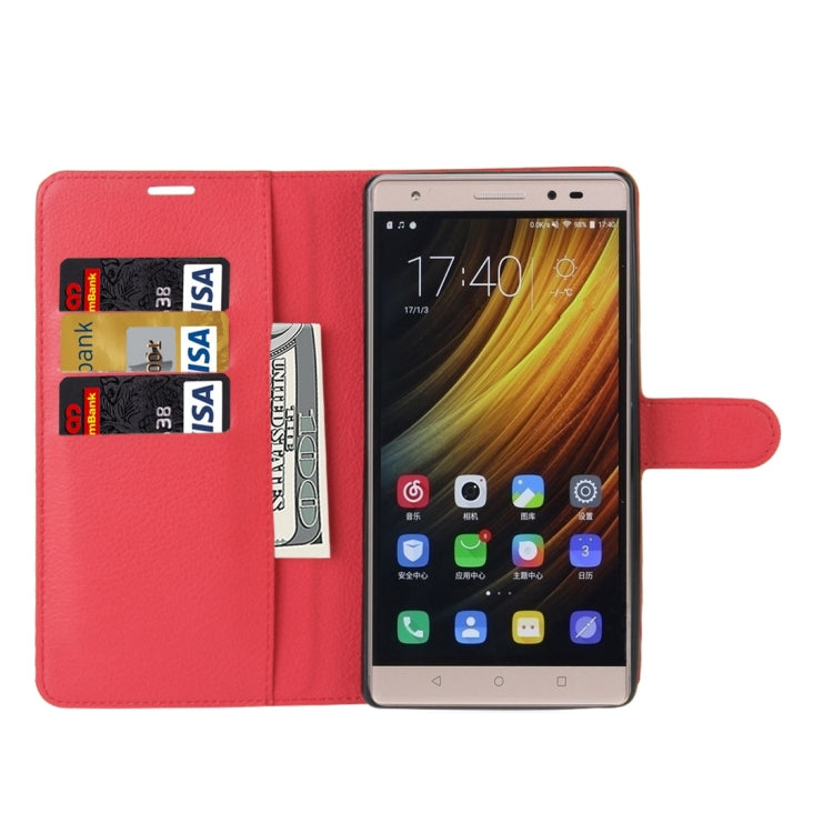 For Lenovo Phab 2 Plus Litchi Texture Horizontal Flip Leather Case with Magnetic Buckle & Holder & Card Slots & Wallet