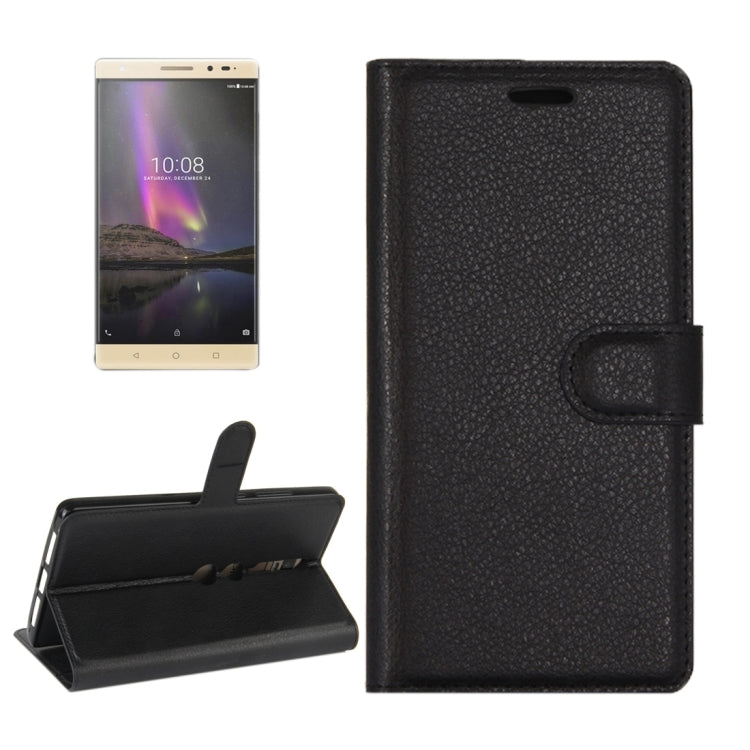 For Lenovo Phab 2 Pro Litchi Texture Horizontal Flip Leather Case with Magnetic Buckle & Holder & Card Slots & Wallet