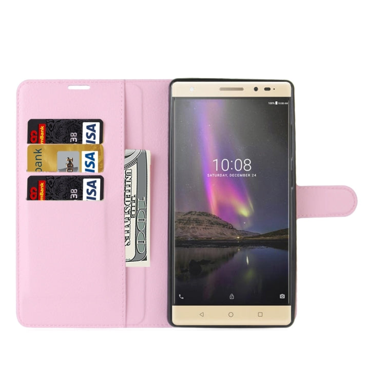 For Lenovo Phab 2 Pro Litchi Texture Horizontal Flip Leather Case with Magnetic Buckle & Holder & Card Slots & Wallet