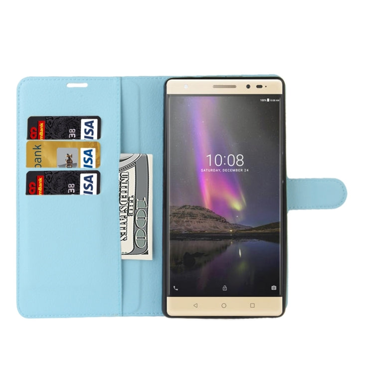For Lenovo Phab 2 Pro Litchi Texture Horizontal Flip Leather Case with Magnetic Buckle & Holder & Card Slots & Wallet
