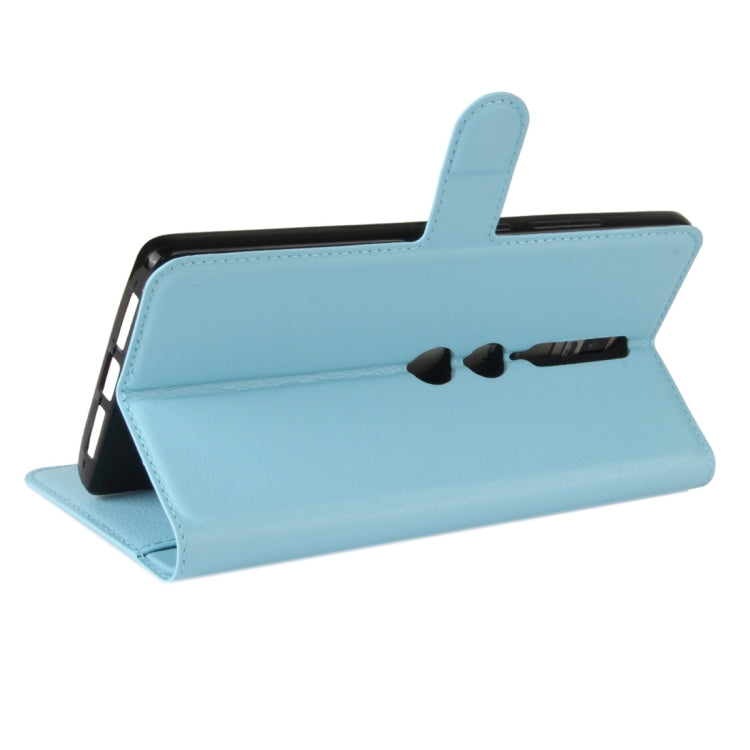 For Lenovo Phab 2 Pro Litchi Texture Horizontal Flip Leather Case with Magnetic Buckle & Holder & Card Slots & Wallet