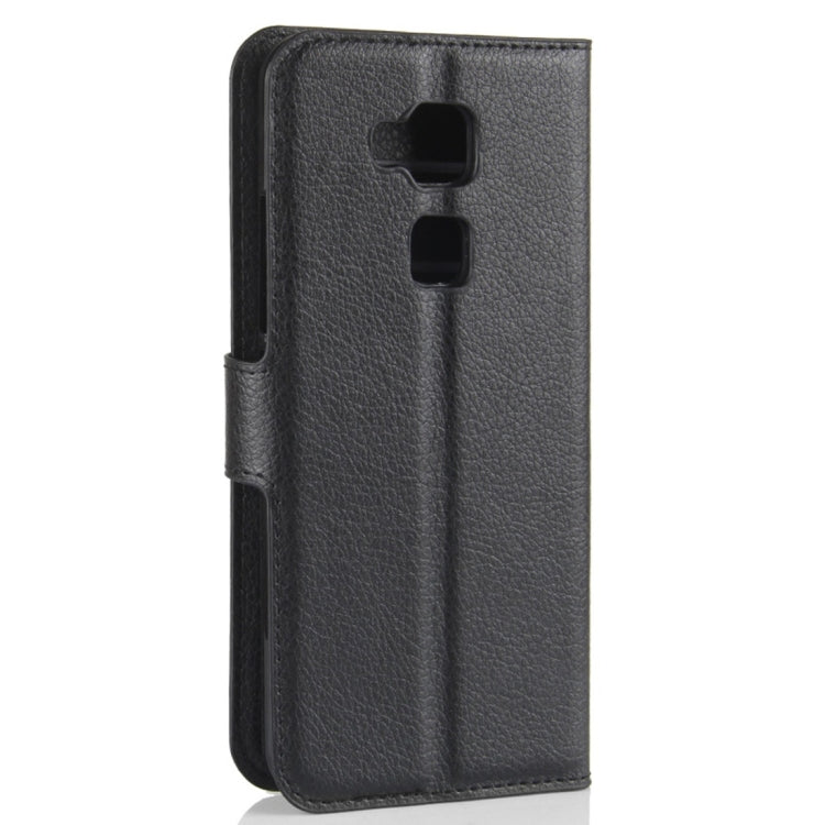 For BQ Aquaris V Plus Litchi Texture Horizontal Flip Leather Case with Holder & Card Slots & Wallet