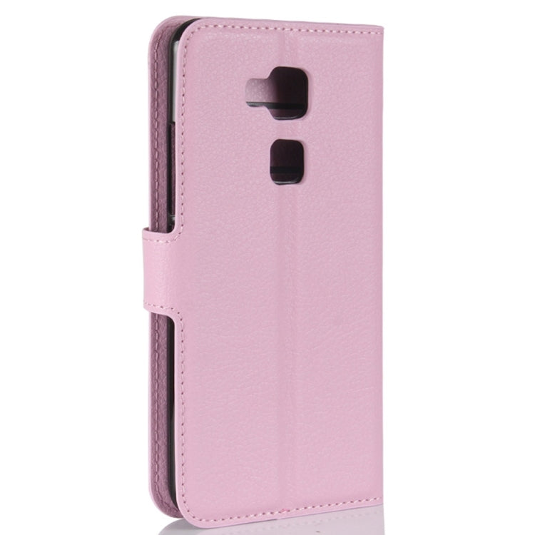 For BQ Aquaris V Plus Litchi Texture Horizontal Flip Leather Case with Holder & Card Slots & Wallet