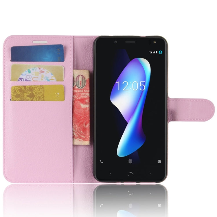 For BQ Aquaris V Plus Litchi Texture Horizontal Flip Leather Case with Holder & Card Slots & Wallet