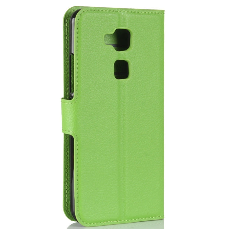 For BQ Aquaris V Plus Litchi Texture Horizontal Flip Leather Case with Holder & Card Slots & Wallet