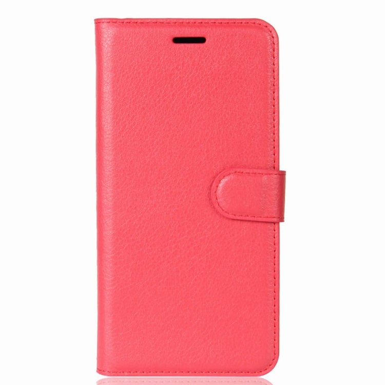 For BQ Aquaris V Plus Litchi Texture Horizontal Flip Leather Case with Holder & Card Slots & Wallet