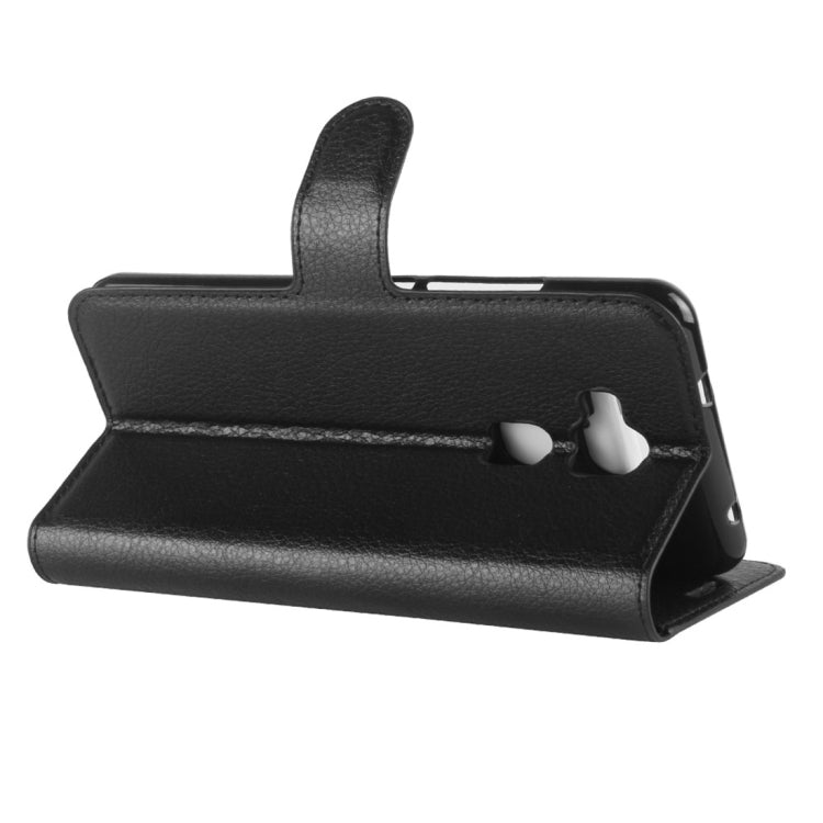 For BQ Aquaris V Litchi Texture Horizontal Flip Leather Case with Holder & Card Slots & Wallet