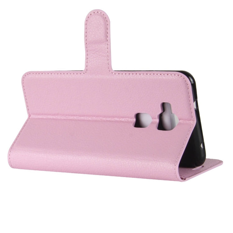 For BQ Aquaris V Litchi Texture Horizontal Flip Leather Case with Holder & Card Slots & Wallet