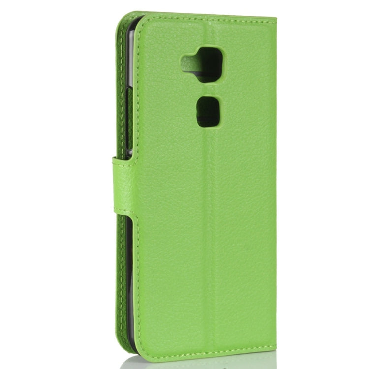 For BQ Aquaris V Litchi Texture Horizontal Flip Leather Case with Holder & Card Slots & Wallet