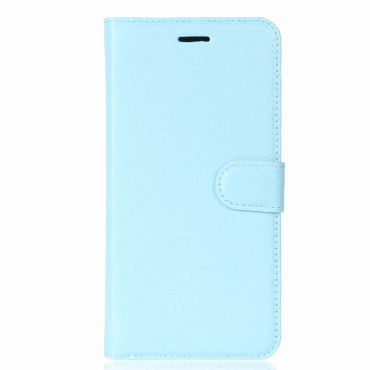 For BQ Aquaris V Litchi Texture Horizontal Flip Leather Case with Holder & Card Slots & Wallet