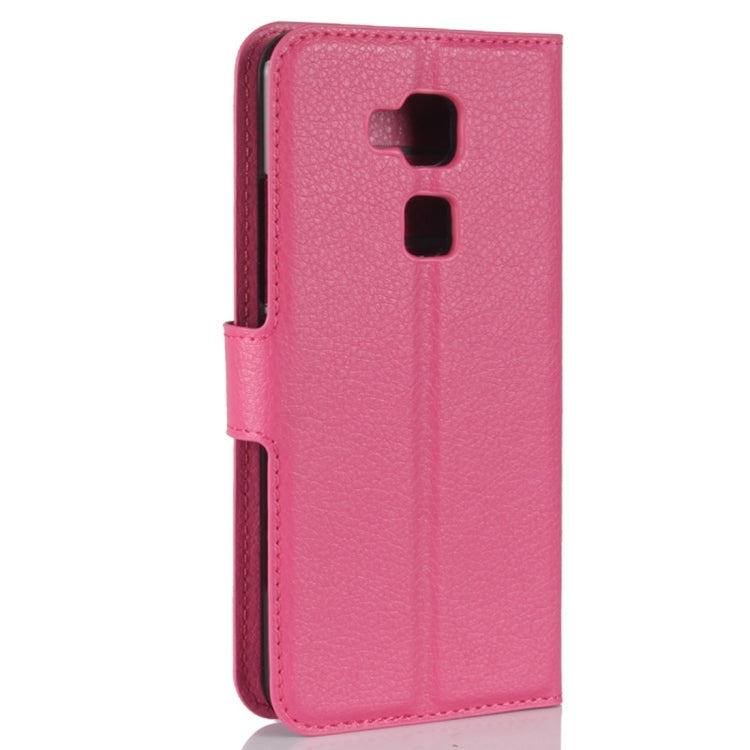 For BQ Aquaris V Litchi Texture Horizontal Flip Leather Case with Holder & Card Slots & Wallet