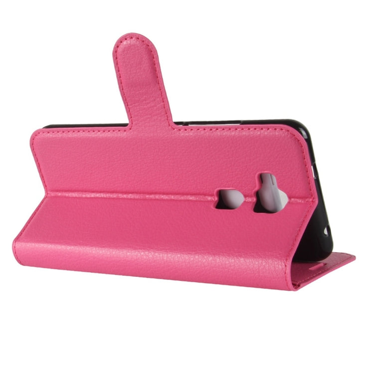 For BQ Aquaris V Litchi Texture Horizontal Flip Leather Case with Holder & Card Slots & Wallet