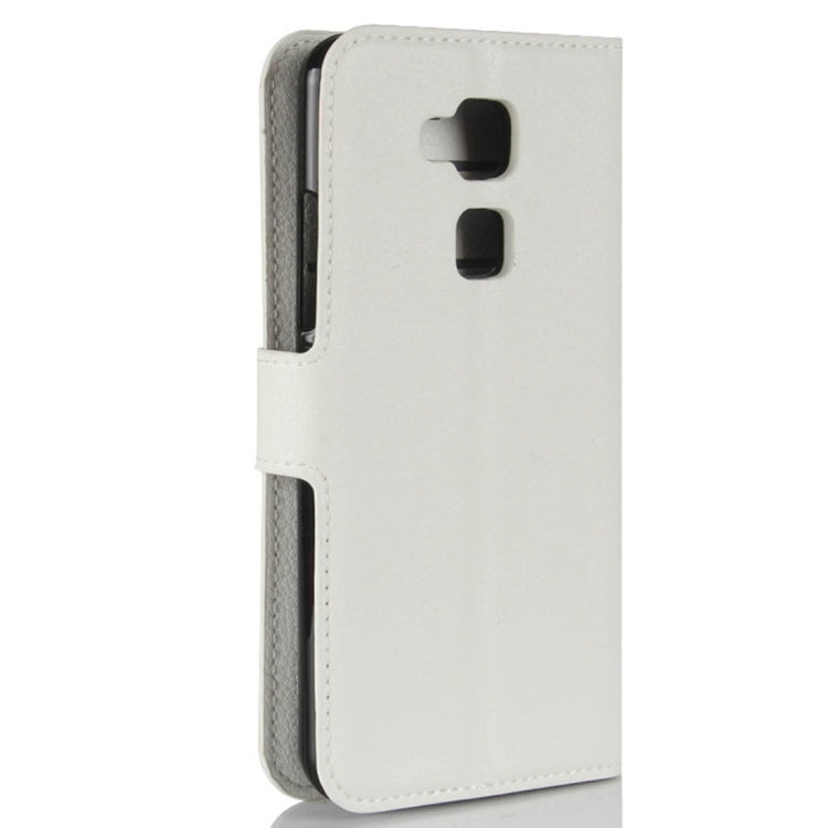 For BQ Aquaris V Litchi Texture Horizontal Flip Leather Case with Holder & Card Slots & Wallet