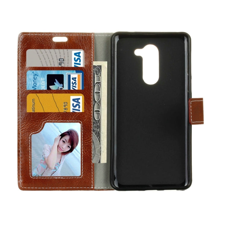 For Wileyfox Swift 2 Retro Crazy Horse Texture Horizontal Flip Leather Case with Holder & Card Slots & Wallet & Photo Frame