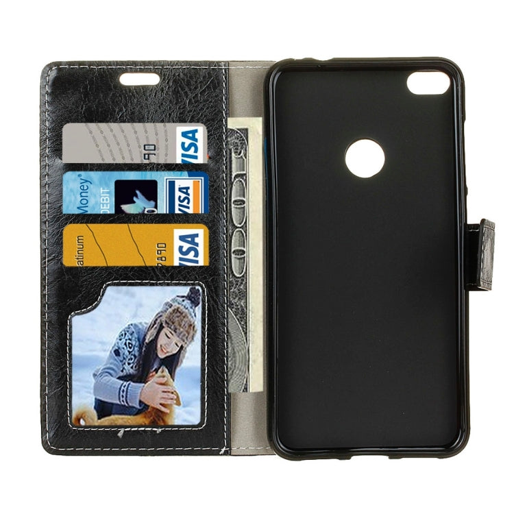 For Huawei P10 Lite Retro Crazy Horse Texture Horizontal Flip Leather Case with Holder & Card Slots & Wallet & Photo Frame