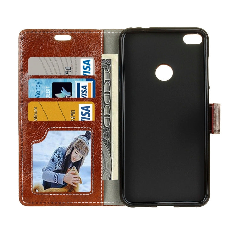 For Huawei P10 Lite Retro Crazy Horse Texture Horizontal Flip Leather Case with Holder & Card Slots & Wallet & Photo Frame