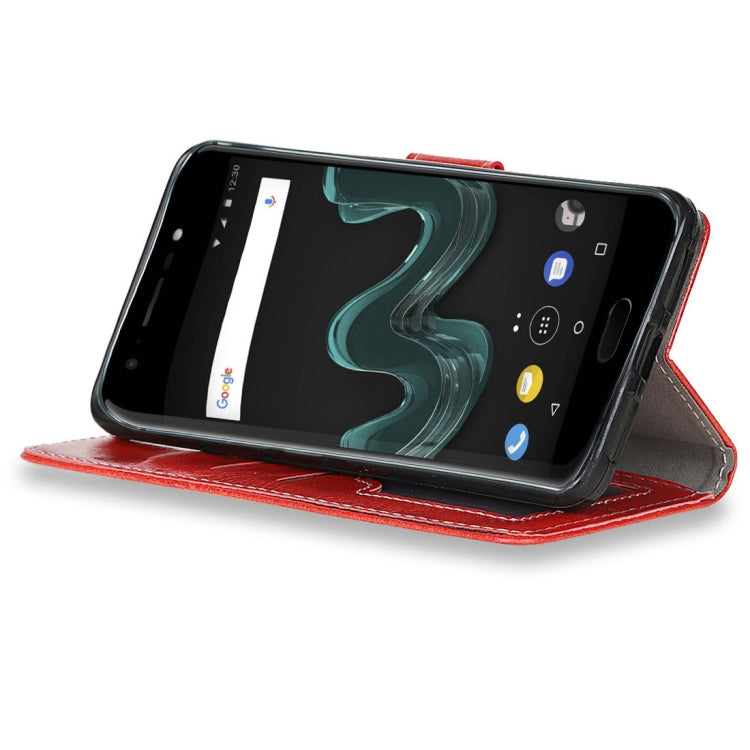 For Wiko WIM Retro Crazy Horse Texture Horizontal Flip Leather Case with Holder & Card Slots & Wallet & Photo Frame