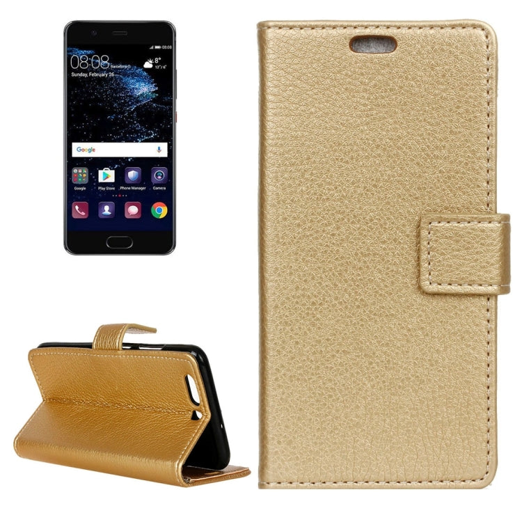 For Huawei P10 Plus Litchi Texture Horizontal Flip Leather Case with Holder & Card Slots & Wallet & Photo Frame