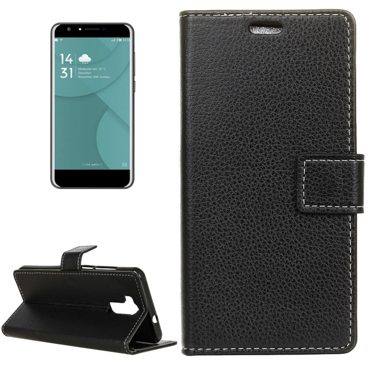 For DOOGEE Y6 (MPH1413/MPH2412) Litchi Texture Horizontal Flip Leather Case with Holder & Card Slots & Wallet & Photo Frame