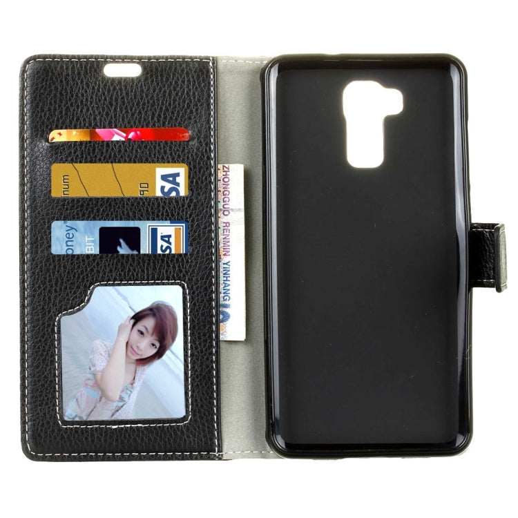 For DOOGEE Y6 (MPH1413/MPH2412) Litchi Texture Horizontal Flip Leather Case with Holder & Card Slots & Wallet & Photo Frame