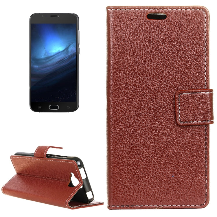 For Doogee X9 Mini (MPH1880) Litchi Texture Horizontal Flip Leather Case with Holder & Card Slots & Wallet & Photo Frame