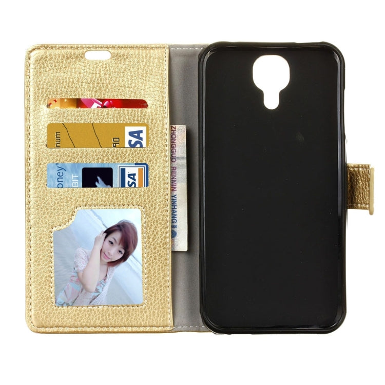 For DOOGEE X9 Pro (MPH1215) Litchi Texture Horizontal Flip Leather Case with Holder & Card Slots & Wallet & Photo Frame