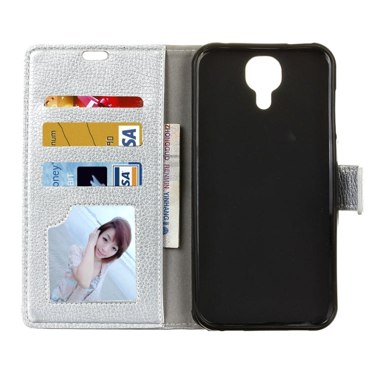 For DOOGEE X9 Pro (MPH1215) Litchi Texture Horizontal Flip Leather Case with Holder & Card Slots & Wallet & Photo Frame