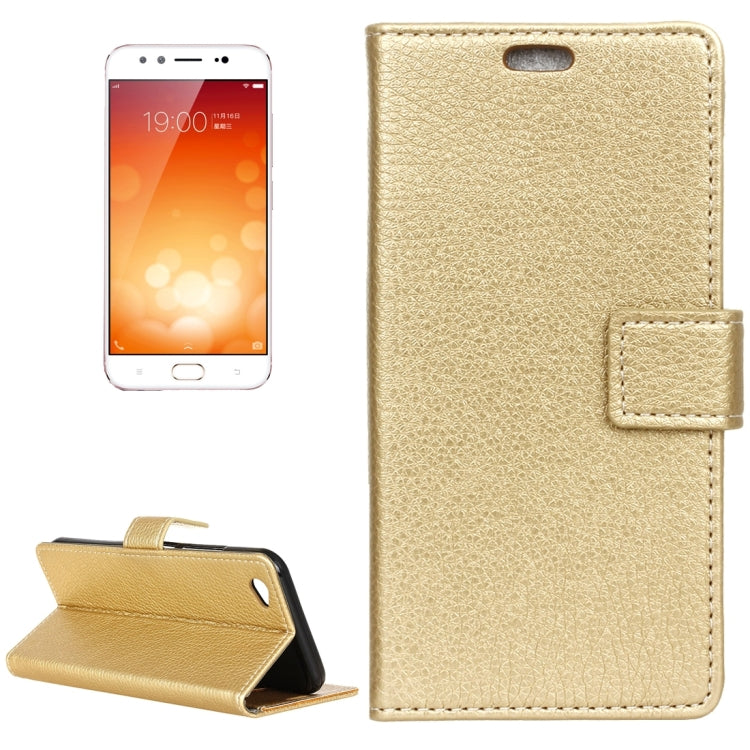 For Vivo X9 Litchi Texture Horizontal Flip Leather Case with Holder & Card Slots & Wallet & Photo Frame