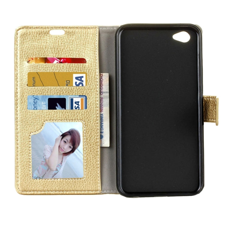 For Vivo X9 Litchi Texture Horizontal Flip Leather Case with Holder & Card Slots & Wallet & Photo Frame