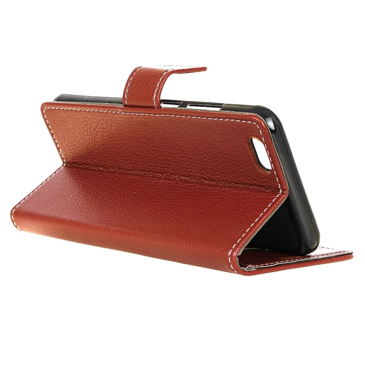 For Vivo X9 Plus Litchi Texture Horizontal Flip Leather Case with Holder & Card Slots & Wallet & Photo Frame