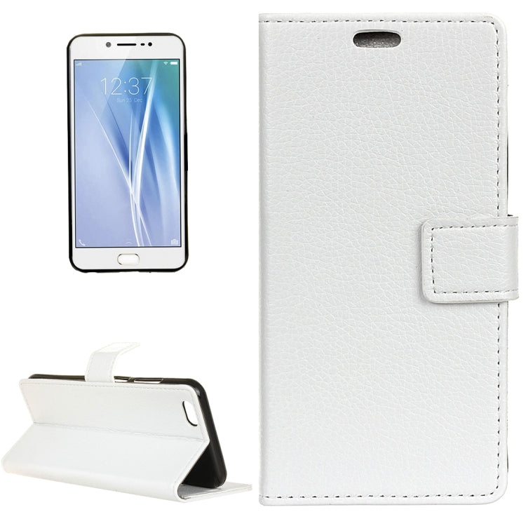 For Vivo V5 / Y67 Litchi Texture Horizontal Flip Leather Case with Holder & Card Slots & Wallet & Photo Frame