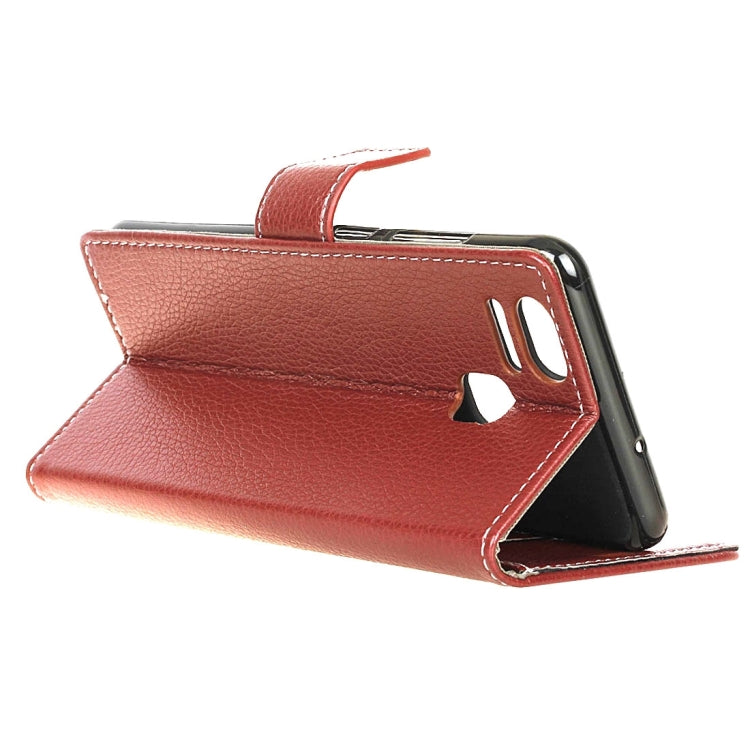 For ASUS ZenFone 3 Zoom / ZE553KL Litchi Texture Horizontal Flip Leather Case with Holder & Card Slots & Wallet & Photo Frame