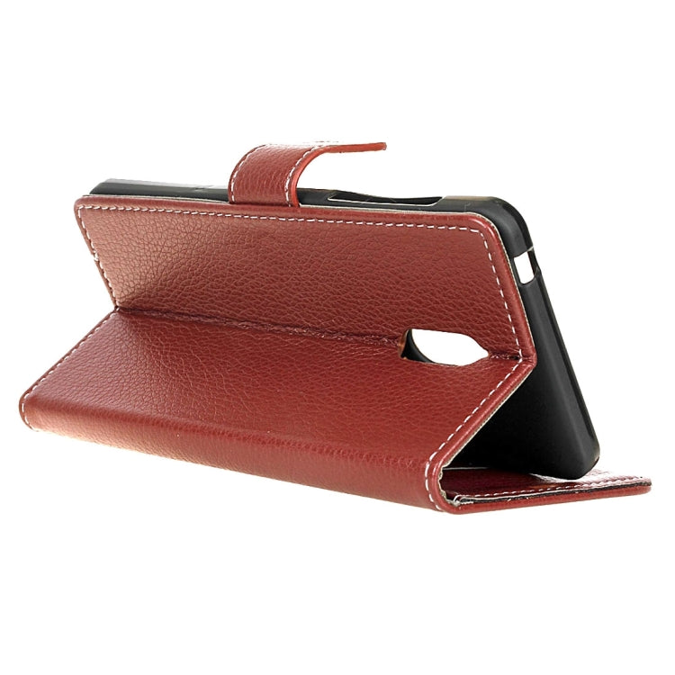 For Nokia 5 Litchi Texture Horizontal Flip Leather Case with Holder & Card Slots & Wallet & Photo Frame