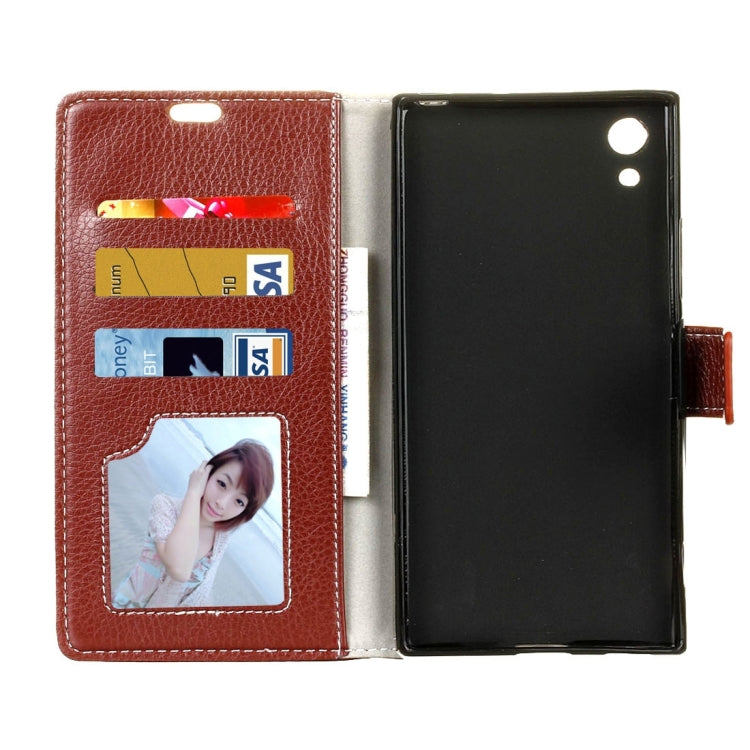 For Sony Xperia XA1 Ultra Litchi Texture Horizontal Flip Leather Case with Holder & Card Slots & Wallet & Photo Frame