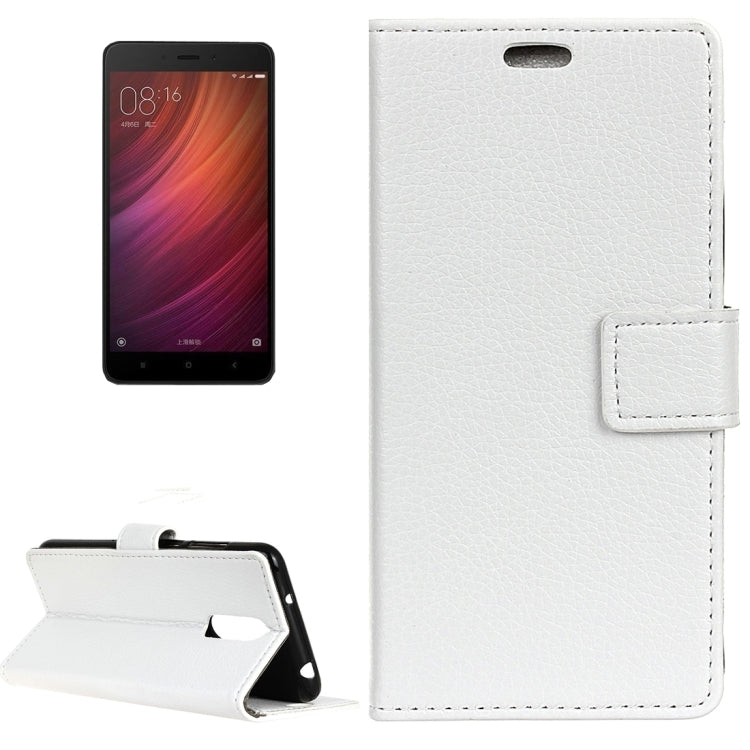 For Xiaomi Redmi Note 4X Litchi Texture Horizontal Flip Leather Case with Holder & Card Slots & Wallet & Photo Frame
