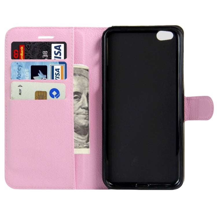 For Xiaomi Mi 5c Litchi Texture Horizontal Flip Leather Case with Magnetic Buckle & Holder & Card Slots & Wallet