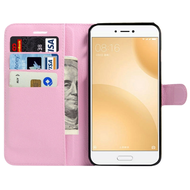 For Xiaomi Mi 5c Litchi Texture Horizontal Flip Leather Case with Magnetic Buckle & Holder & Card Slots & Wallet