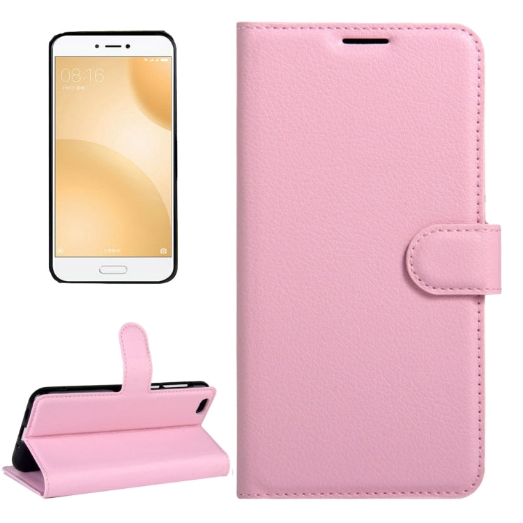 For Xiaomi Mi 5c Litchi Texture Horizontal Flip Leather Case with Magnetic Buckle & Holder & Card Slots & Wallet
