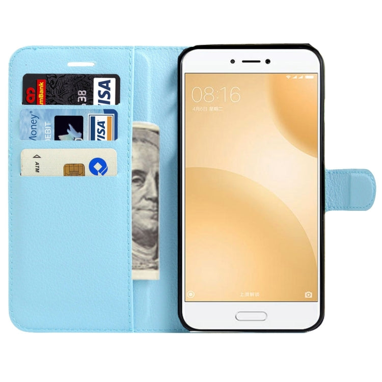 For Xiaomi Mi 5c Litchi Texture Horizontal Flip Leather Case with Magnetic Buckle & Holder & Card Slots & Wallet