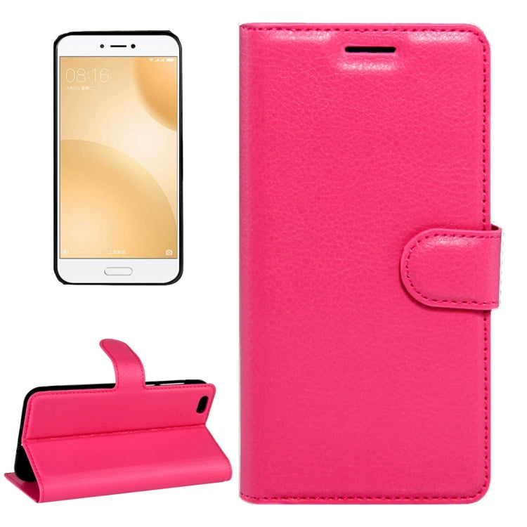 For Xiaomi Mi 5c Litchi Texture Horizontal Flip Leather Case with Magnetic Buckle & Holder & Card Slots & Wallet