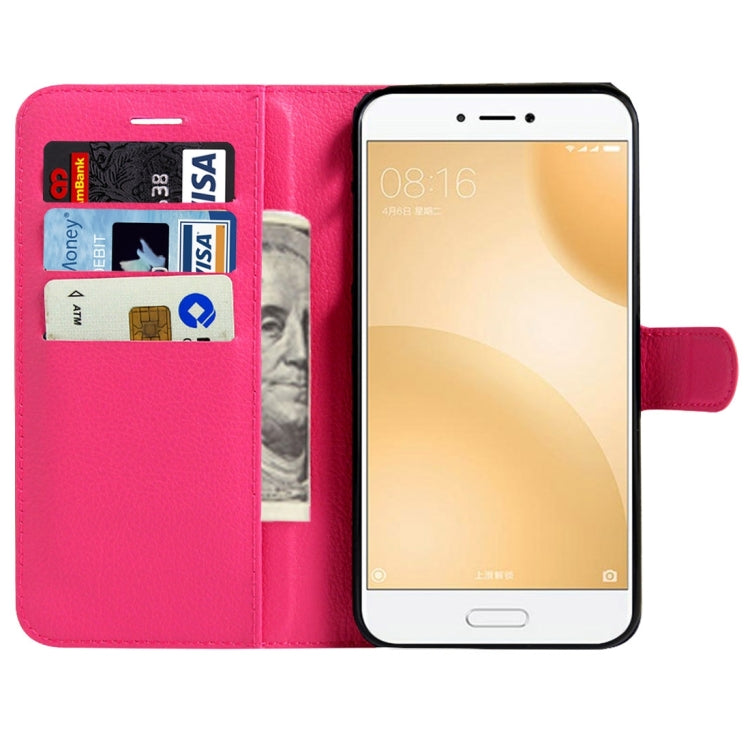 For Xiaomi Mi 5c Litchi Texture Horizontal Flip Leather Case with Magnetic Buckle & Holder & Card Slots & Wallet