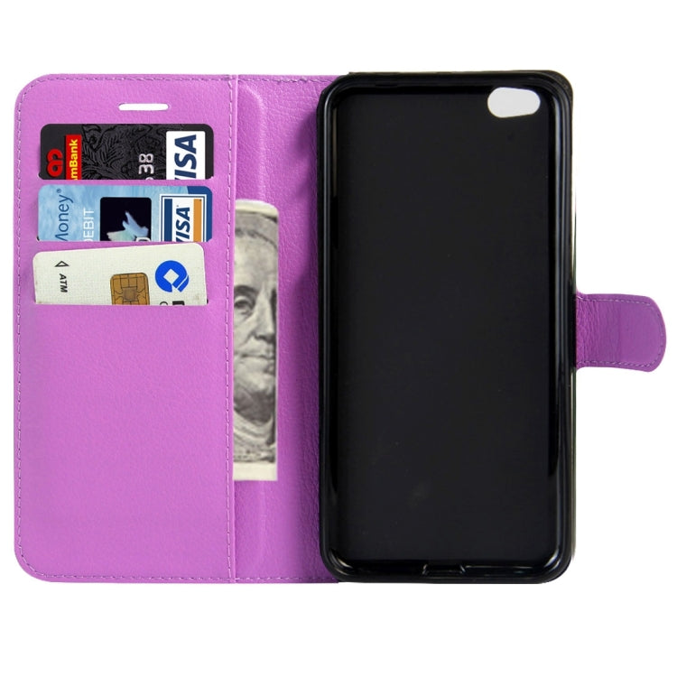 For Xiaomi Mi 5c Litchi Texture Horizontal Flip Leather Case with Magnetic Buckle & Holder & Card Slots & Wallet