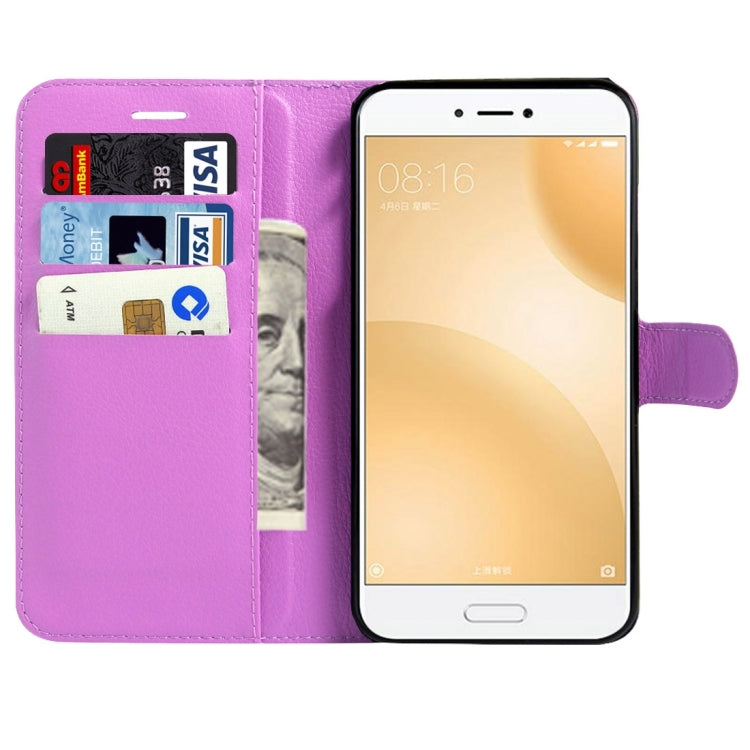 For Xiaomi Mi 5c Litchi Texture Horizontal Flip Leather Case with Magnetic Buckle & Holder & Card Slots & Wallet