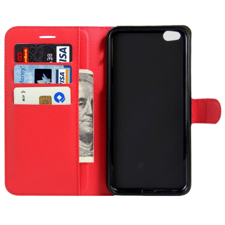 For Xiaomi Mi 5c Litchi Texture Horizontal Flip Leather Case with Magnetic Buckle & Holder & Card Slots & Wallet