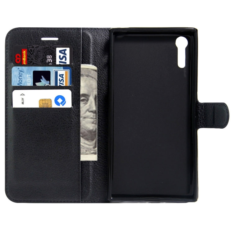 For Sony Xperia XZs & XZ Litchi Texture Horizontal Flip Leather Case with Magnetic Buckle & Holder & Card Slots & Wallet