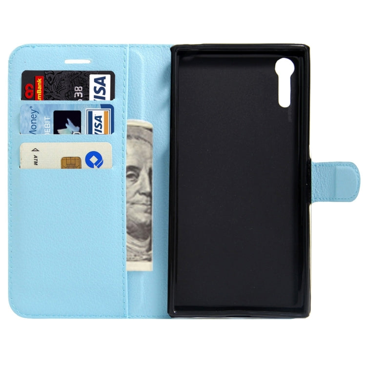 For Sony Xperia XZs & XZ Litchi Texture Horizontal Flip Leather Case with Magnetic Buckle & Holder & Card Slots & Wallet